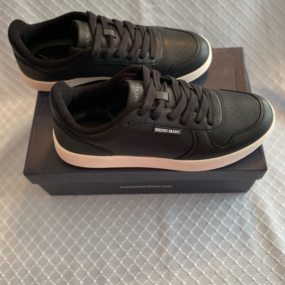 Bruno Marc Black Men's Casual Dress Sneakers Sz 10 Shoes